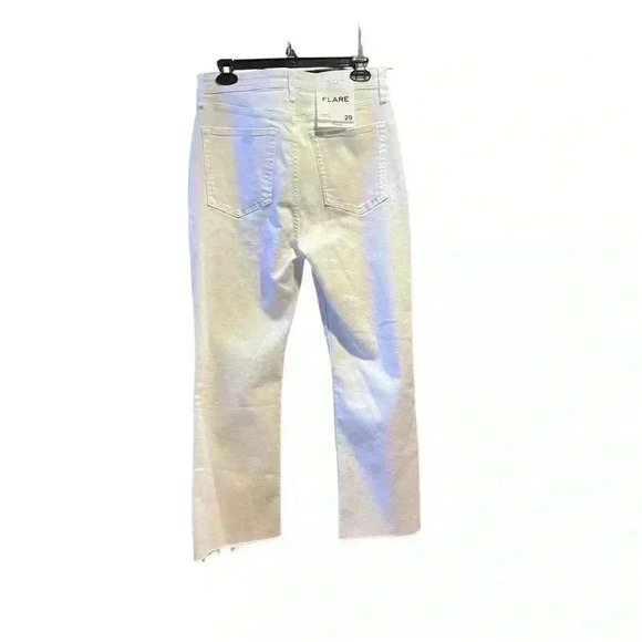 NEW RAG & Bone Casey High-Rise Ankle Cropped Flare White Size 29 - Picture 6 of 10